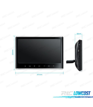 PANTALLA REPOSACABEZAS MULTIMEDIA FULL HD DE 11.6 "