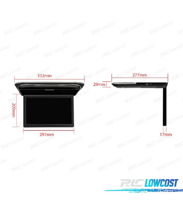 PANTALLA TECHO FULL HD DE 11.6 "