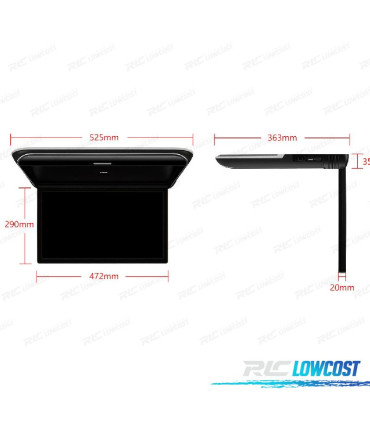 PANTALLA FULL HD PARA TECHO DE 19,5 "