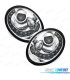 FAROS PARA VOLKSWAGEN VW BEETLE 05-11 LUZ DIURNA FONDO CROMO LED