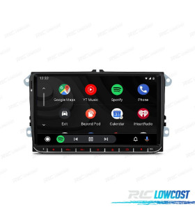 RADIO GPS ANDROID 12 PARA VOLKSWAGEN VW SKODA SEAT