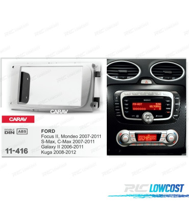 MARCO NEGRO RADIO 2-DIN FORD FOCUS MONDEO S-MAX C-MAX GALAXY KUGA