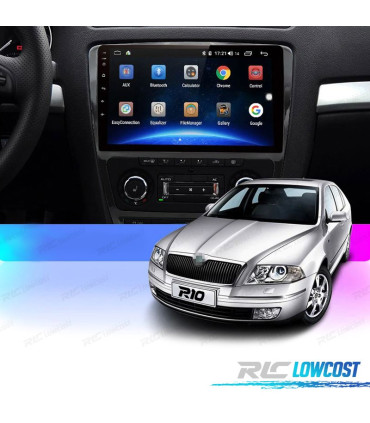 RADIO GPS ANDROID 10 PARA SKODA OCTAVIA 08-13 TACTIL HD
