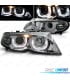 FAROS BMW E46 4 PUERTAS 01-05 OJOS ANGEL EN U FONDO CROMO