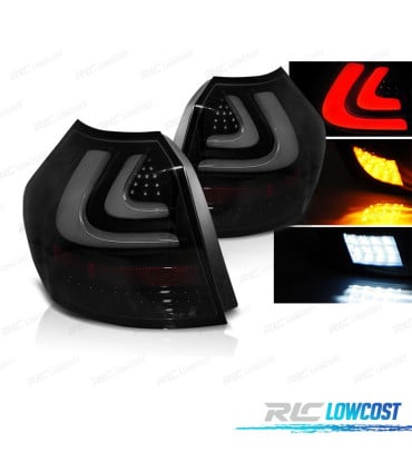 PILOTOS BMW E81 E87 04-07 AHUMADO NEGRO LED BAR