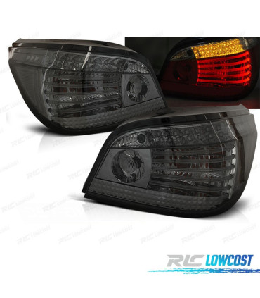 PILOTOS BMW E60 03-07 LED CELIS FONDO CROMO AHUMADO DINAMICOS