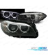 FAROS BMW F10 F11 10-13 XENON OJOS ANGEL LED LOOK LCI FONDO NEGRO
