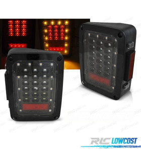 PILOTOS JEEP WRANGLER JK 07-18 LED NEGRO