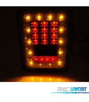 PILOTOS JEEP WRANGLER JK 07-18 LED NEGRO