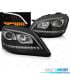 FAROS PARA MERCEDES CLASE ML W164 05-07 LUZ DIURNA LED DINAMICO FONDO NEGRO