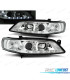 FAROS PARA OPEL VECTRA B 96-98 OJOS ANGEL LED FONDO CROMO