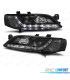 FAROS OPEL VECTRA B 99-02 LUZ DIURNA LED FONDO NEGRO