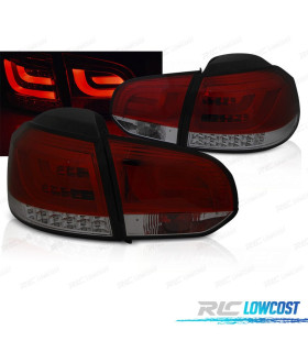 PILOTOS VOLKSWAGEN VW GOLF 6 08-12 LED BAR ROJO AHUMADO
