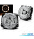 FAROS VOLKSWAGEN VW GOLF MK2 83-91 OJOS ANGEL FONDO CROMO H4