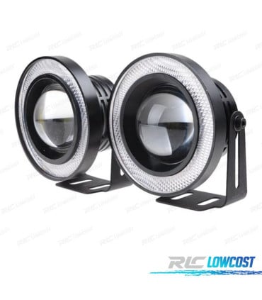 PROYECTORES LASER LED 1200LM 30W LUZ LED ANTINIEBLA OJO ANGEL DRL