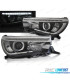 FAROS PARA TOYOTA HILUX 16- LUZ DIURNA FONDO NEGRO