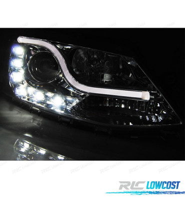 FAROS TRU DRL PARA VOLKSWAGEN VW JETTA VI 11-14 CROMADOS