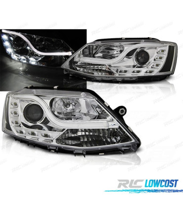 FAROS TRU DRL PARA VOLKSWAGEN VW JETTA VI 11-14 CROMADOS