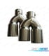 PACK 2 COLAS ESCAPE REDONDA DOBLE ACERO INOX