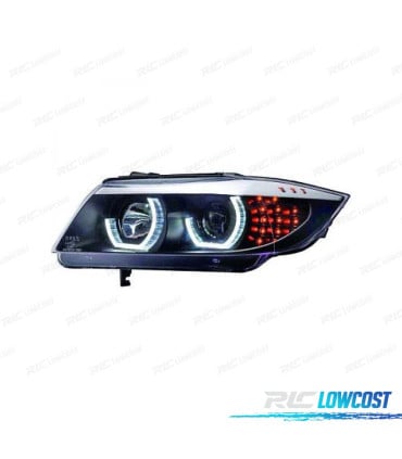 FAROS PARA BMW E90 E91 ANGEL EYES 3D FULL LED SERIE 3 08-12