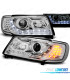 FAROS AUDI 100 90-94 DAYLIGHT CON INTERMITENTE LED CROMADOS