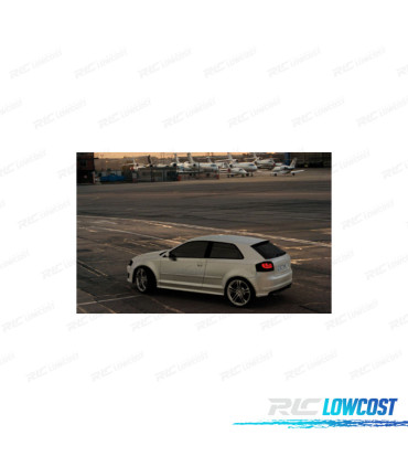 PILOTOS PARA AUDI A3 8P 03-09 CARDNA FULL LED NEGRO AHUMADO