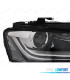 FAROS AUDI A4 B8 12-15 DRL NEGROS