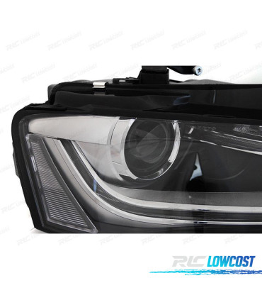 FAROS AUDI A4 B8 12-15 DRL NEGROS