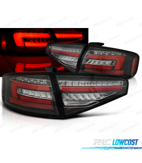 PILOTOS AUDI A4 B8 12-15 SEDAN LED DINÁMICOS NEGROS POR LED ORIGINAL