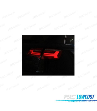 PILOTOS AUDI A6 4F 04-11 AVANT LED DINÁMICOS NEGRO AHUMADO