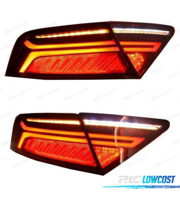 PILOTOS AUDI A7 4G LOOK RS7 10-17 LED ROJO AHUMADO