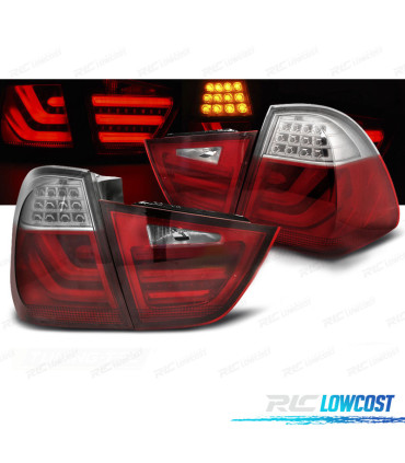 PILOTOS BMW E91 09-11 LED ROJO CLARO
