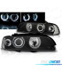FAROS BMW E39 95-03 OJOS ANGEL CCFL NEGROS