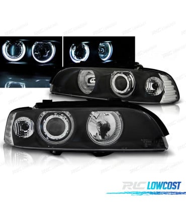FAROS BMW E39 95-03 OJOS ANGEL CCFL NEGROS