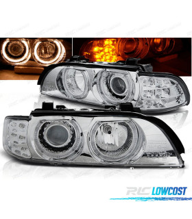 FAROS BMW E39 95-03 OJOS ANGEL CROMADO LED