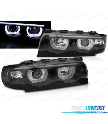 FAROS PARA BMW E38 94-01 OJOS ANGEL LED NEGRO