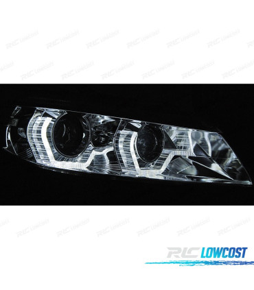 FAROS BMW Z4 E89 09-13 OJOS ANGEL LED DINÁMICO CROMADOS XENON