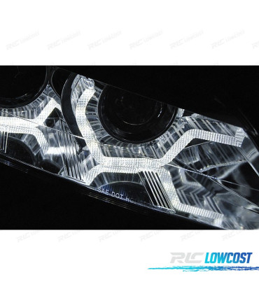 FAROS BMW Z4 E89 09-13 OJOS ANGEL LED DINÁMICOS NEGROS XENON