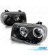 FAROS CHRYSLER 300C 05-10 OJOS ANGEL LED NEGROS