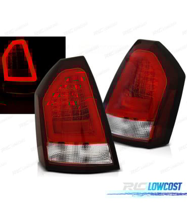 PILOTOS PARA CHRYSLER 300C 05-08 TUBE LED ROJO CRISTAL