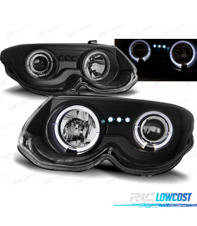 FAROS CHRYSLER 300M 99-04 OJOS ANGEL LED NEGROS