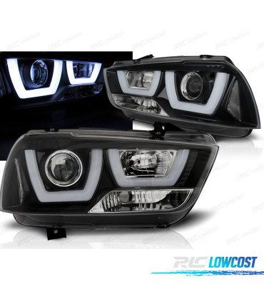 FAROS PARA DODGE CHARGER 11-15 LED NEGROS
