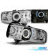 FAROS PARA DODGE RAM 94-01 LED OJOS ANGEL CROMADO