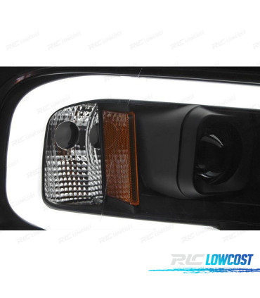 FAROS PARA DODGE RAM 02-06 TUBE LED NEGRO