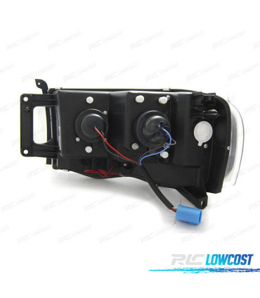 FAROS PARA DODGE RAM 02-06 TUBE LED NEGRO