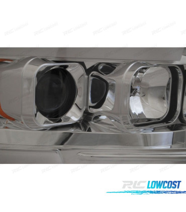 FAROS PARA DODGE RAM 02-06 TUBE LED CROMADO