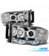 FAROS PARA DODGE RAM 02-06 OJOS ANGEL CROMADO
