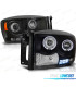 FAROS PARA DODGE RAM 06-08 OJOS ANGEL NEGROS