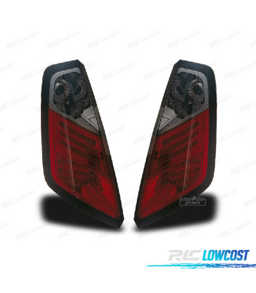 PILOTOS PARA FIAT GRANDE PUNTO 05-08 LED ROJO AHUMADO