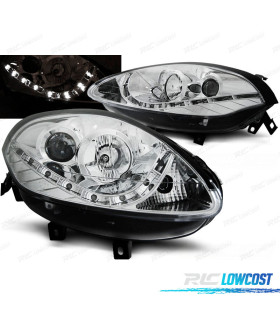FAROS PARA FIAT BRAVO II 07-15 DAYLIGHT CROMADOS